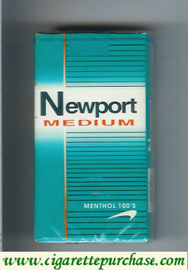 Newport Medium Menthol 100s cigarettes soft box